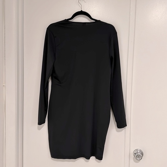 SHEIN Curve 2XL Black Beautiful Short Shinny Dress - Picture 5 of 7